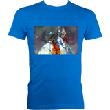 Shiva Looking Over World - Fitted Tee