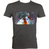 Shiva Looking Over World - Fitted Tee