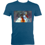 Shiva Looking Over World - Fitted Tee