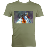 Shiva Looking Over World - Fitted Tee