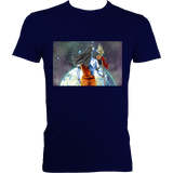Shiva Looking Over World - Fitted Tee