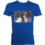 Shiva Looking Over World - Fitted Tee