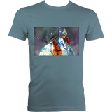 Shiva Looking Over World - Fitted Tee