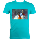 Shiva Looking Over World - Fitted Tee