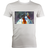 Shiva Looking Over World - Fitted Tee