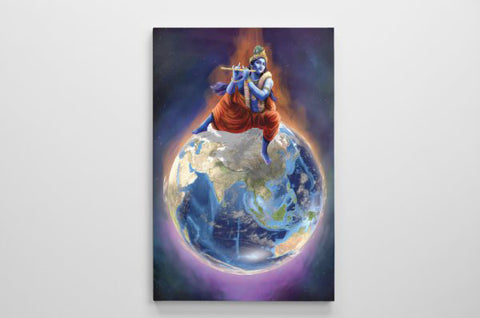 Krishna's World - Canvas