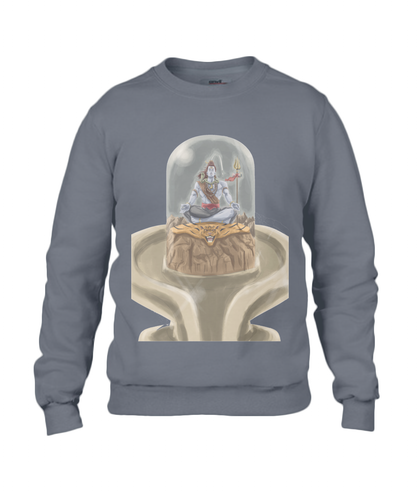 Shiva in Linga - Drop Shoulder Sweatshirt