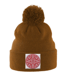 Shri Yantra (Red) - Pom Pom Beanie