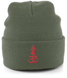Shiv Shakti (Red) Cuffed Beanie