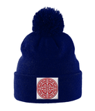 Shri Yantra (Red) - Pom Pom Beanie