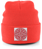 Shri Yantra (Red) - Cuffed Beanie
