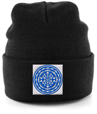 Shri Yantra (Blue) - Cuffed Beanie