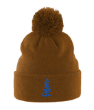 Shiv Shakti (Blue) - Pom Pom Beanie