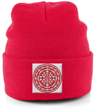 Shri Yantra (Red) - Cuffed Beanie