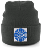 Shri Yantra (Blue) - Cuffed Beanie