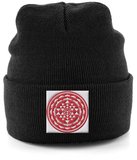 Shri Yantra (Red) - Cuffed Beanie
