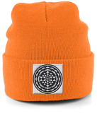 Shri Yantra (Black) - Cuffed Beanie
