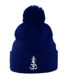 Shiv Shakti (White) - Pom Pom Beanie