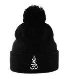 Shiv Shakti (White) - Pom Pom Beanie