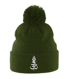 Shiv Shakti (White) - Pom Pom Beanie