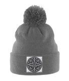 Shri Yantra (Black) - Pom Pom Beanie