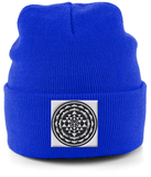 Shri Yantra (Black) - Cuffed Beanie