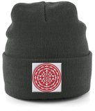 Shri Yantra (Red) - Cuffed Beanie