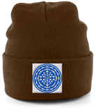 Shri Yantra (Blue) - Cuffed Beanie