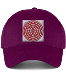 Baseball Cap Shri Yantra (Red)