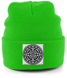 Shri Yantra (Black) - Cuffed Beanie