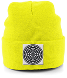 Shri Yantra (Black) - Cuffed Beanie