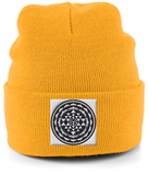 Shri Yantra (Black) - Cuffed Beanie