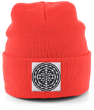Shri Yantra (Black) - Cuffed Beanie