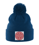Shri Yantra (Red) - Pom Pom Beanie