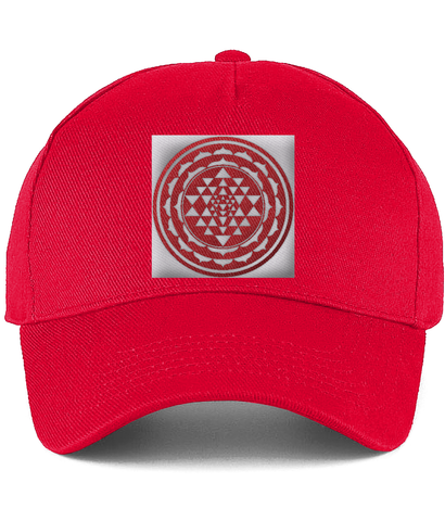 Baseball Cap Shri Yantra (Red)
