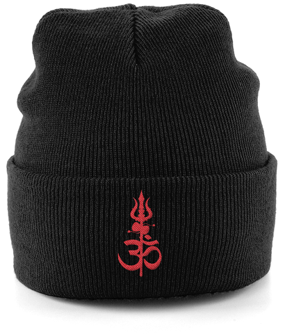 Shiv Shakti (Red) Cuffed Beanie