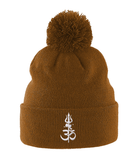 Shiv Shakti (White) - Pom Pom Beanie