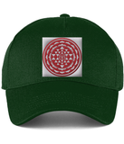 Baseball Cap Shri Yantra (Red)