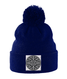 Shri Yantra (Black) - Pom Pom Beanie