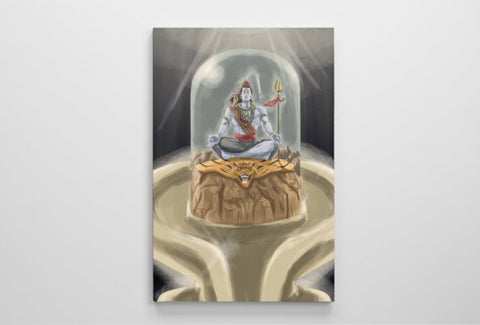 Shiva in Linga - Canvas